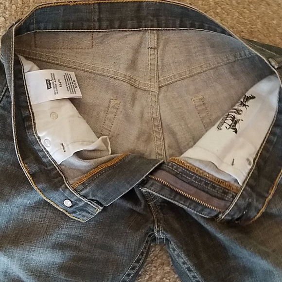 32 x 30 Levi's 514 Jean's Grey Zipper Straight - Picture 5 of 8